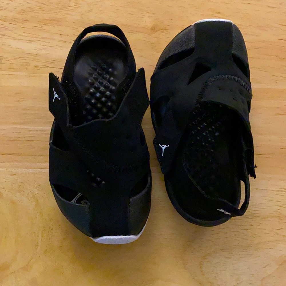 Black and white Jordans (Infant/Toddler size)
